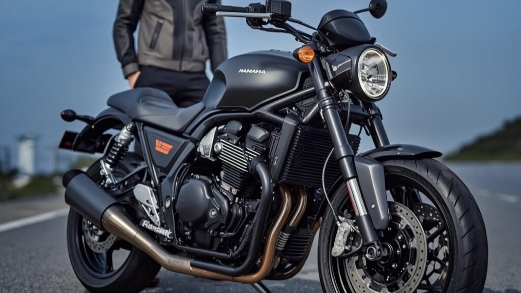 海岸沿いで存在感を放つ、スポーティーなアメリカンバイク400cc新車。国産唯一の選択肢であるエリミネーターの軽快な走りと都会的なデザインを表現した一枚です。