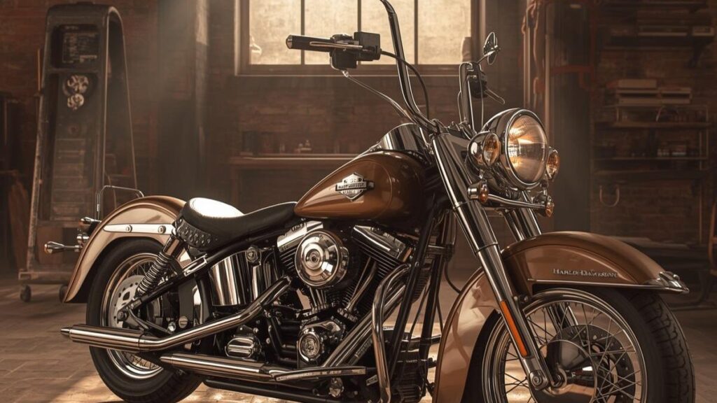 ガレージに佇む貴重な旧車。市場価値が高いヴィンテージ車でハーレーの車両保険は入るべきか、特殊な契約条件を検討する際の注意点を象徴する一枚です。