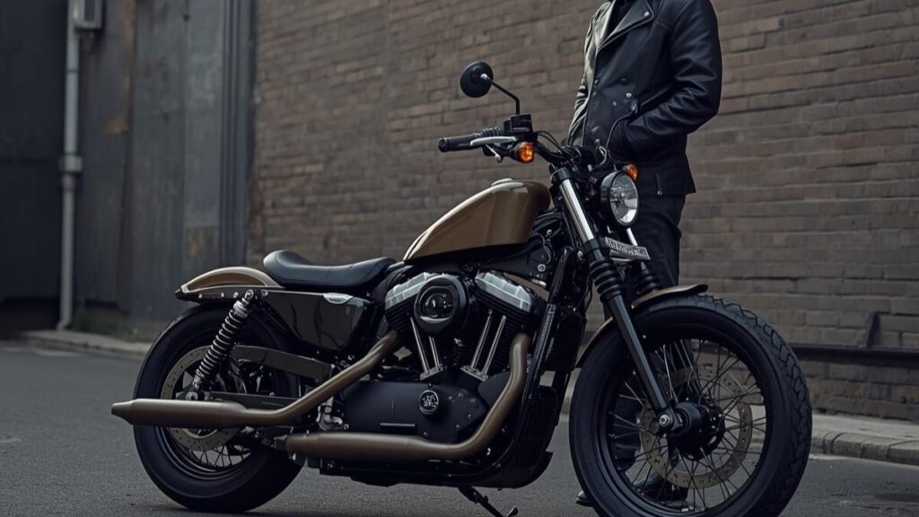 都会的な背景に馴染むボバースタイルのバイク。デザインの好みに触れつつ、スポーツスターはハーレーじゃないといったネット上の否定的な噂の背景を考察します。