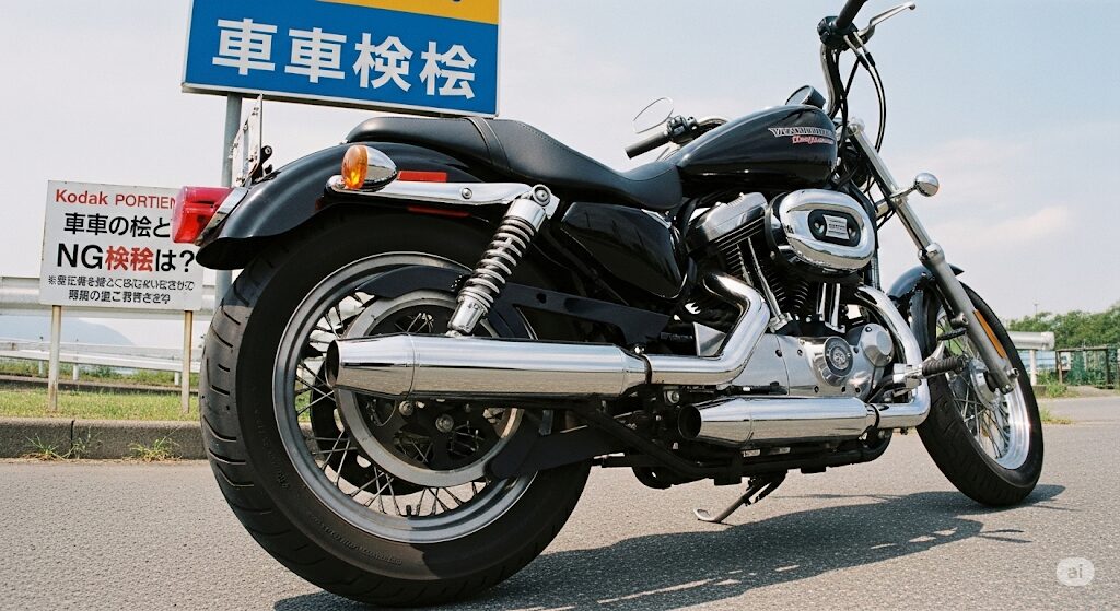 ハーレーのマフラーは車検に通らない?車検NGになるのは?