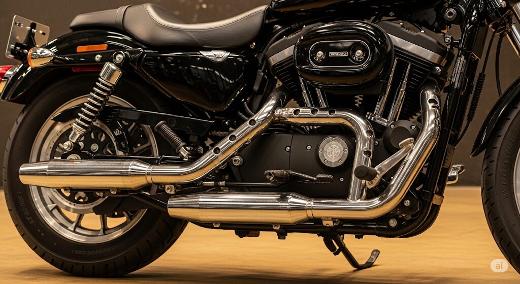 スポーツスター中古モデルのマフラー交換