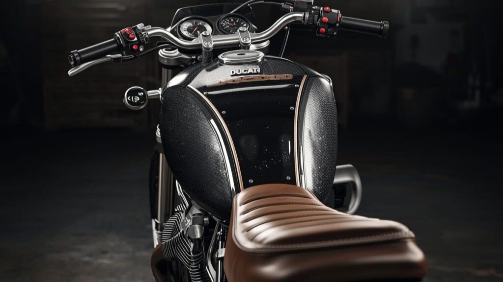 カフェレーサー風にカスタムされたドゥカティGT1000。ドゥカティGT1000の故障は多いとされる点を踏まえ、自分だけの一台に磨き上げるカスタムの楽しみを表現。