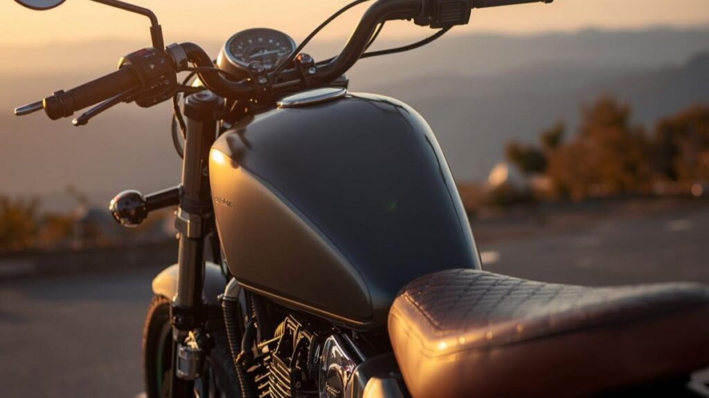 夕暮れの絶景スポットに停車したレブル250。専用装備の質感を確認し、レブル250 Sエディションの違いによる価値と満足度を冷静に比較検討するためのイメージ。