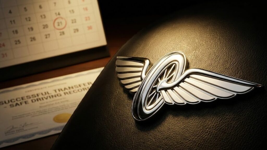 無事故の証である等級をスムーズに継続させるため、バイク保険は一括見積で乗り換え先を検討しながら、大切な評価を引き継ぐ手続きをイメージした構図。