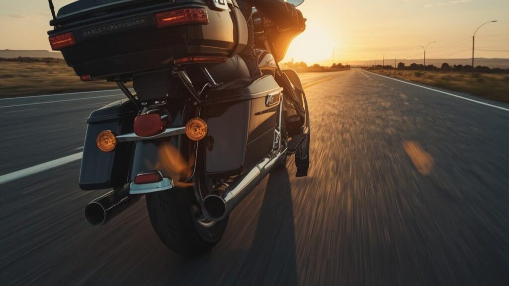 ツーリングモデルに最適なブランドからハーレーマフラーの重低音のおすすめを厳選して紹介する記事の画像。