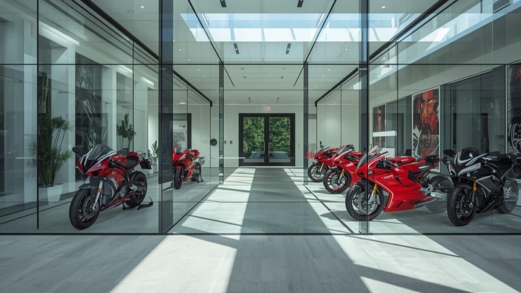 2026年最新の経営体制とブランドの動向を解説。MVアグスタは壊れるという懸念に対し、独立した新体制でサポート強化を進めるショールームのイメージ。